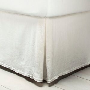 Hearth & Hand Bedskirt Cali Cal King Linen Blend Sour Cream 72” x 84” x 15” NWT